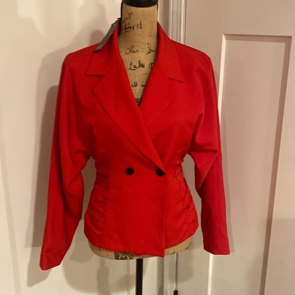 Nasty Gal Ruched Side Double Breasted Blazer Size US 2 NWT - Picture 2 of 10